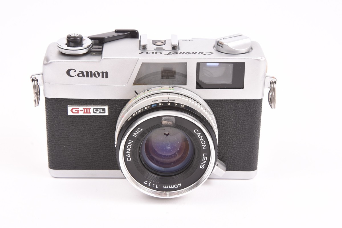 Canon Canonet QL17 G-III QL 35mm Film w/40mm f/1.7 [AS IS/PARTS