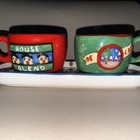 Vintage Treasure Craft Carol Eldrige House Blend salt & pepper shaker set w tray — photo 8