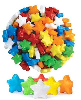 Bayside Candy Candy Stars - Starzmania Hard Candy - Assorted Rainbow Candy Stars