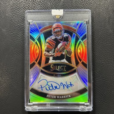 PETER WARRICK 2025 SELECT SIGNATURES SILVER PRIZM BENGALS AUTO