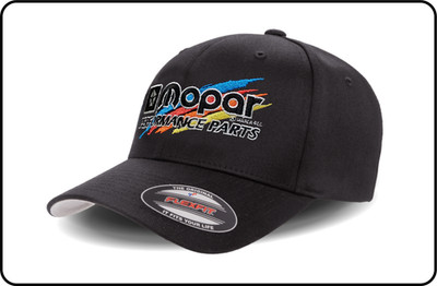 Classic Mopar Performance Parts Logo - Embroidered Flexfit Adult 6 Panel Cap/Hat