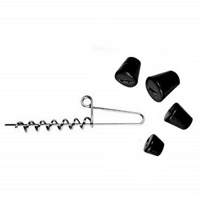 NLC Gummiköder-System mit Spirale + 4 Gewichten (6, 10, 16 + 20g) - Shallow-Rig