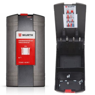 Würth TIME SERT M6 Set x 1 Gewindereparatursystem - Gewindebohrer Bohrungsset 10 Einsätze