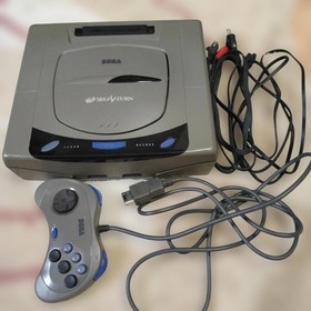 Sega Saturn Controller with S-Video Cable Power Memory & Components Tested