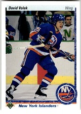 1990-91 Upper Deck #1 David Volek New York Islanders NHL Hockey