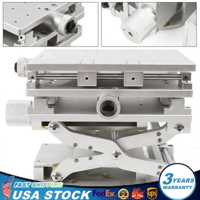 XYZ 3 Axis Moving Table Portable Slide Table Manual Translation Stage Test Stand
