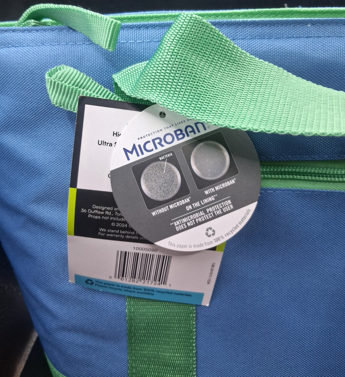 Arctic Zone Insulated MICROBAN Cooler Bag 12-Can Capacity Travel