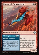 Runescale Stormbrood // Chilling Screech (221) Tarkir: Dragonstorm TDM MTG Magic