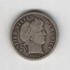 1913 P BARBER DIME 90% SILVER PHILADELPHIA 10¢ UNITED STATES AMERICA TEN CENTS