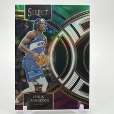 2023-24 Select CHRIS LIVINGSTON Premier Level Green White Purple Prizm RC #107