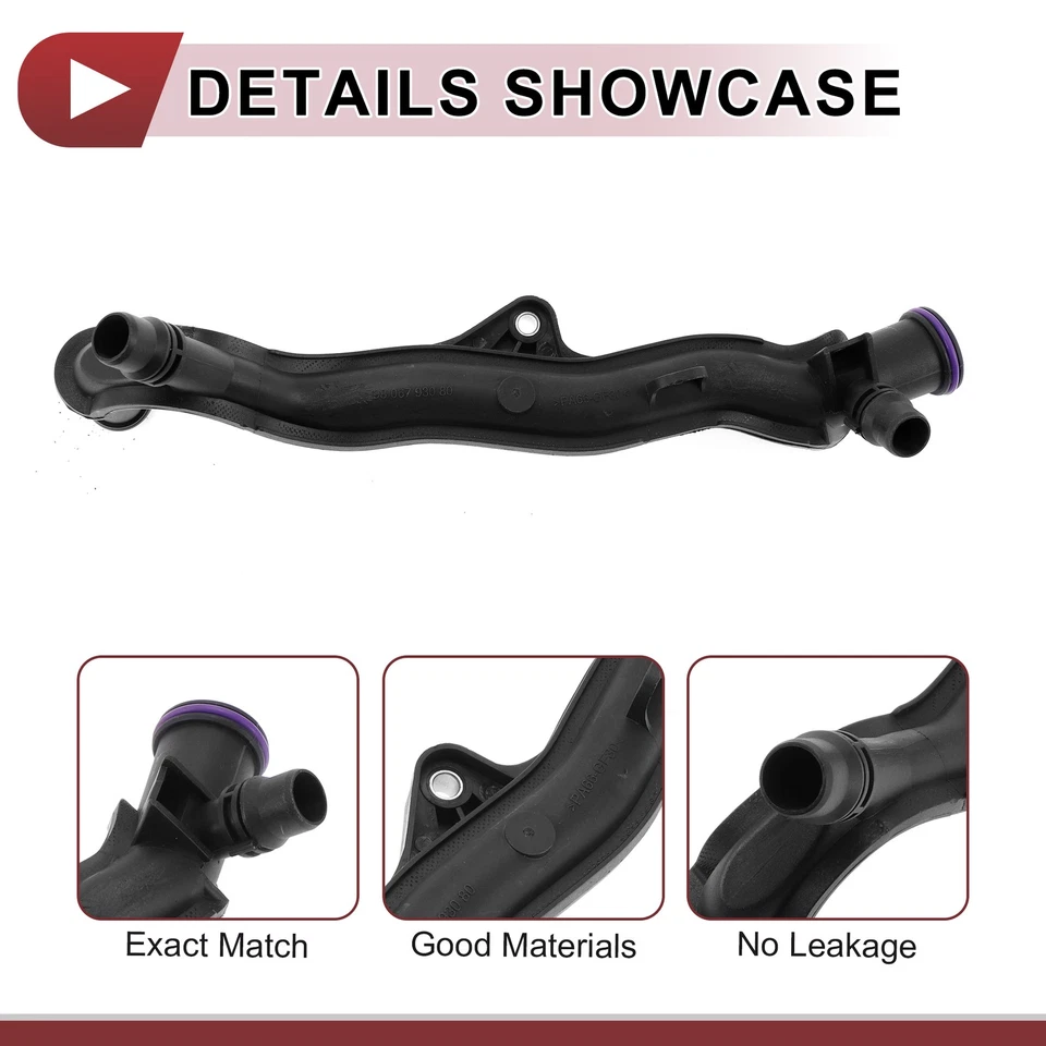 Manguera Refrigerante Radiador Peugeot 208 MK1 1.0 VTi 12-19 Nº9806793080 Plástico Foto 4 de 4