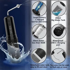 Electric Ear Wax Cleaner - 4 Modes, IPX7 Waterproof, Irrigation Kit with Nozzles