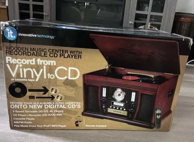 Innovative Technology ITVS-750 Vinyl to CD Recorder Music Center NIB