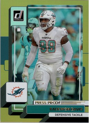 2022 Donruss Press Proof Premium #127 Raekwon Davis - FB