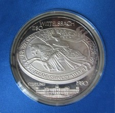 Medaille 1980 Bayern 800 Jahre Wittelsbach 40 gr. Silber 99,99% im Klappfolder