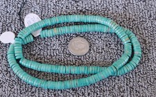 18in Campitos Turquoise Heishi Beads 6mm