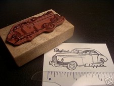 1946-7  Packard 4 dr Car Rubber Stamp, w script CLIPPER
