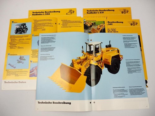 7 Prospekte Liebherr L 506 - 551 Radlader Technische Beschreibung 1990/92 - Bild 2 von 2