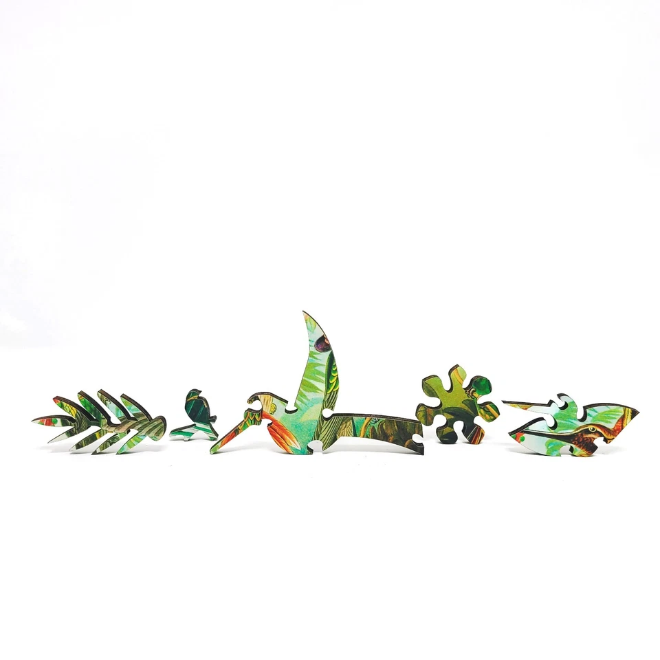 Wooden Jigsaw Puzzle for Adults by FoxSmartBox - 145 Pieces - Hummingbirds - Image 3 of 4