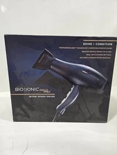 Bio Ionic GoldPro Hair Dryer Black Moisturizing Heat 1875W Ergonomic Handle