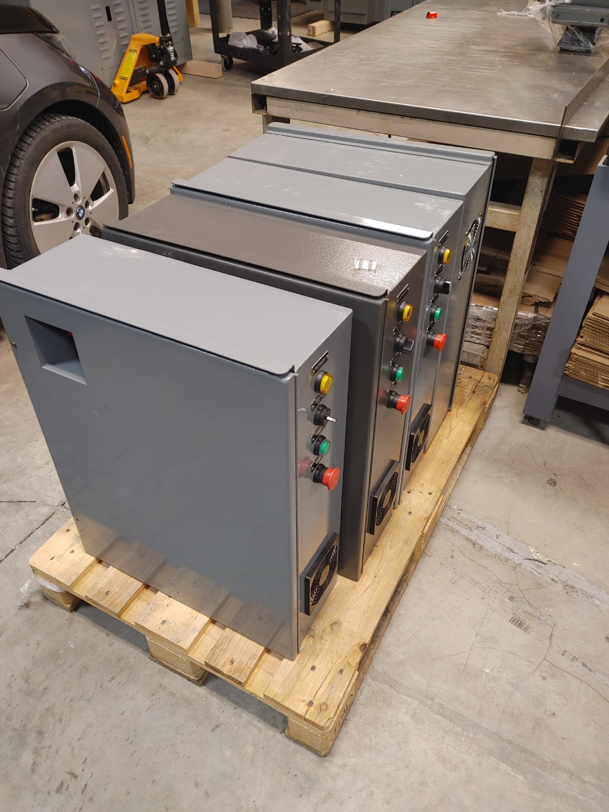Electric Enclosure Box - Steel construction equipped with sw