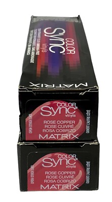 2-Matrix Color Sync Vinyls  Rose Copper  Demi-Permanent Hair Color 2oz.