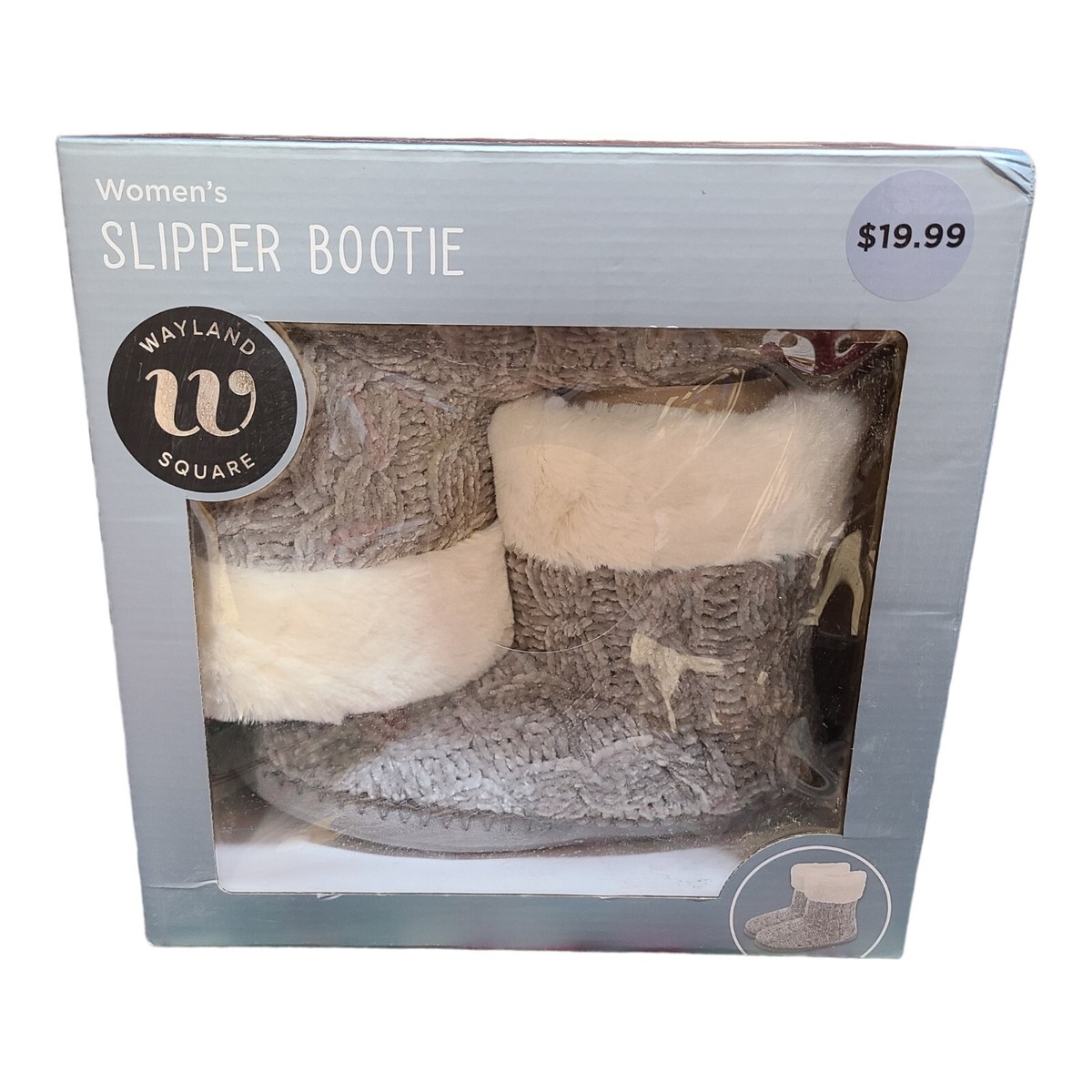 Women's Slipper Booty Wayland Square CVS Size Medium 9-10 Gray