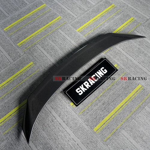 For Audi A7 S7 RS7 2013-18 Sedan Real Carbon Fiber Rear Trunk Lip Spoiler Wing - Picture 7 of 19