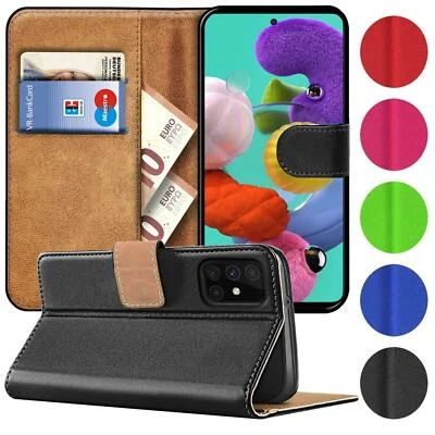 Handy Hülle für Samsung Galaxy A71 Tasche Geldfach Etui Klapphülle Flip Cover - Bild 1 von 4