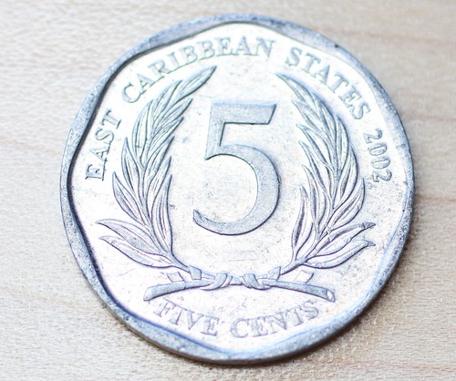 2002 East Caribbean States 5 Cents - Foto 1 di 2