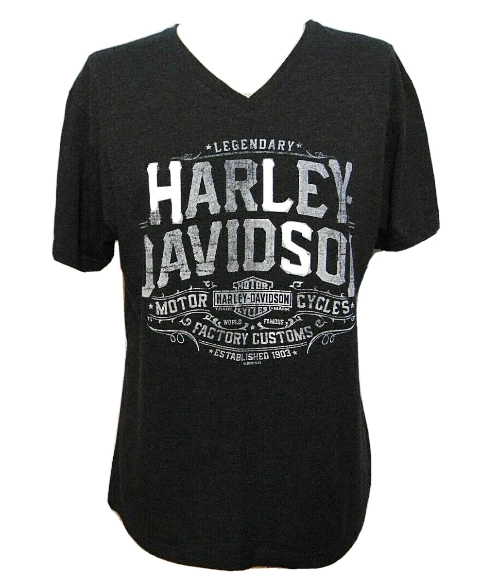 Harley-Davidson Brand T-Shirt Womans L Parker Colorado Mile High Black