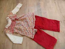 KANZ beautiful corduroy pants with millefleur hanger size 80 top KNi517