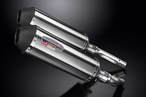 Triumph Street Triple R 675 2007-12 13.5" X-Oval Stainless Exhaust Muffler Kit - Picture 4 of 5