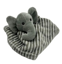 Lila Jack Elephant Plush Baby Lovey Grey Stripe Safari Zoo Circus Stuffed Animal