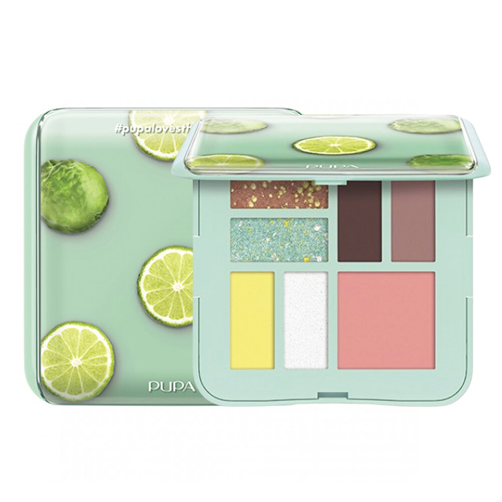Pupa Fresh Trousse 009 Verde Lime Palette Occhi e Viso Con Specchietto 8gr