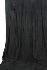 Closeout Drape 22 oz Black, 20' H X 2' W Leg Size: 20' H X 2' Curtain Stage 
