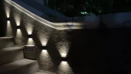 1-8x LED Solarleuchten Wandlampen Zaunleuchte Gartenleuchte Außen Treppen Lampe - Video 1 von 1