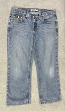 Tommy Hilfiger Vintage Capri Denim Jeans  Sz 10  Blue  Light Wash  Mid Rise
