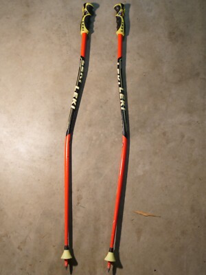 Leki WCR Lite GS 3D Racing Ski Poles, 100cm used 2021 bright red/black/neon