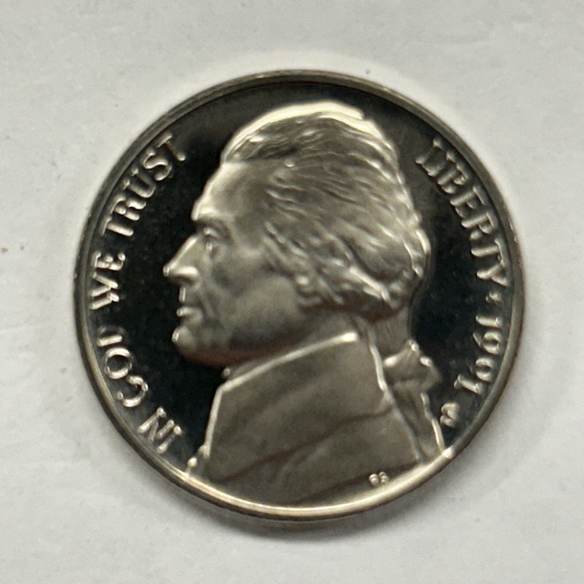 1991 S Proof Jefferson Nickel - Five Cent Coin from Proof Set | eBay