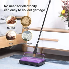 Carpet Sweeper Cleaner for Home Office, Pet Hair Dust Rubbish Remover