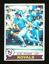 1979 Topps BASEBALL #389 JOE ZDEB EXMINT KANSAS CITY ROYALS (SB1)