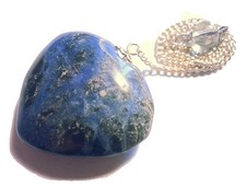 Pojedyncze półszlachetne serce wahadło