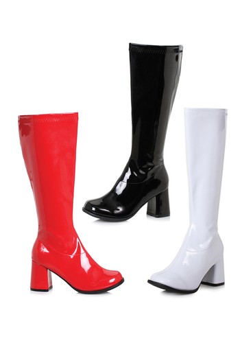 Women's 3 inch Wide Width Gogo Boot White / Size 8