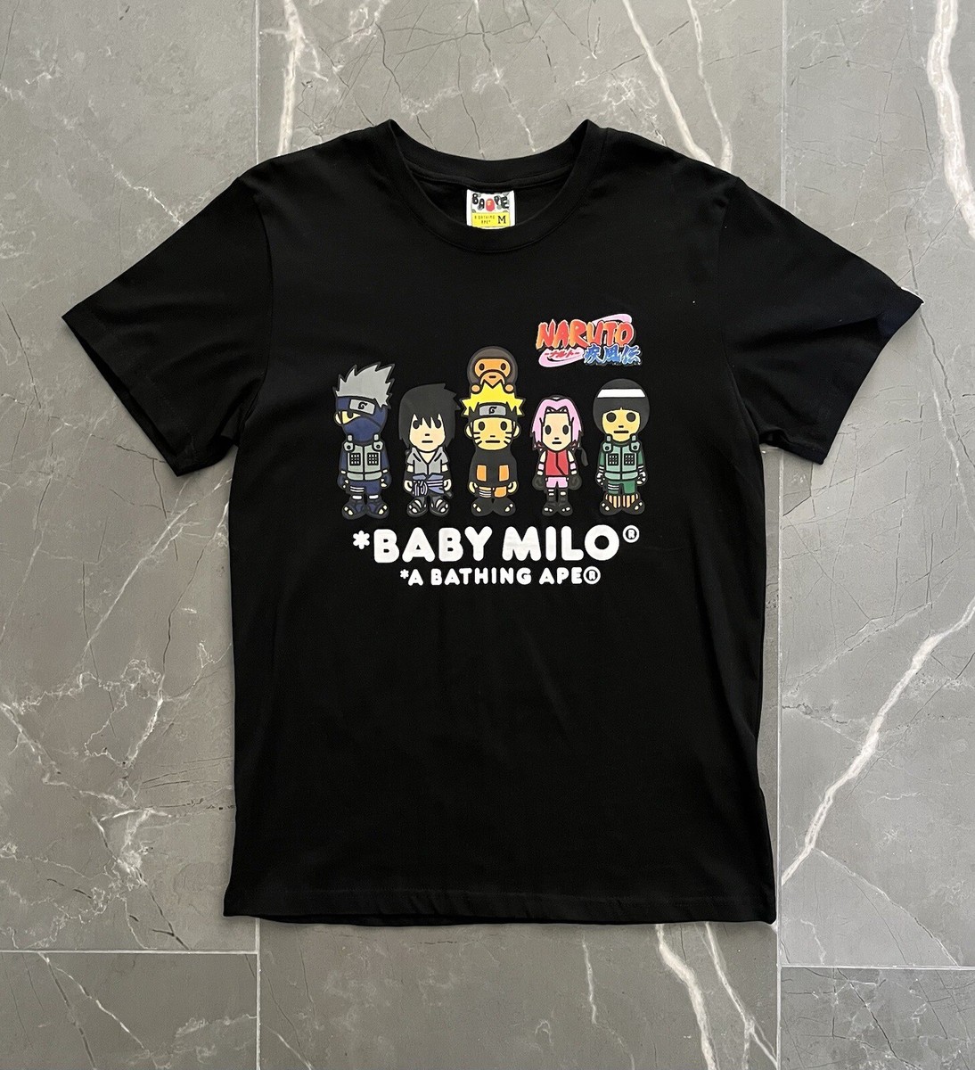 Bape Baby Milo Naruto Tee Black | eBay