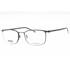 Hugo Boss Men's Eyeglasses Matte Ruthenium Black Metal Frame BOSS 1351/F 0SVK 00