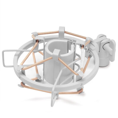 Focus Pro Audio Shock Mount for Samson Q2U Microphone - White