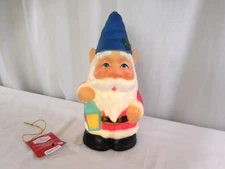 Holiday Time 11" Light Up Tabletop GNOME Blow Mold,  New with Tags
