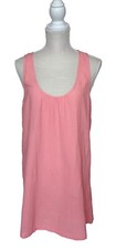 J.Crew Women's Size M Coral Swimsuit Coverup with Tie Back w/Tassels
