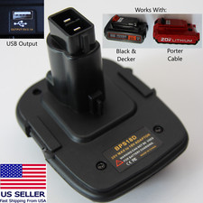BPS18D Adapter Black Decker or Porter Cable 20V Battery for a Dewalt 18V DC9096